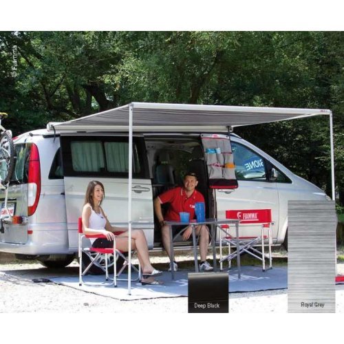 Awning F35 PRO for Vans 270cm, housing black, cloth Royal Grey