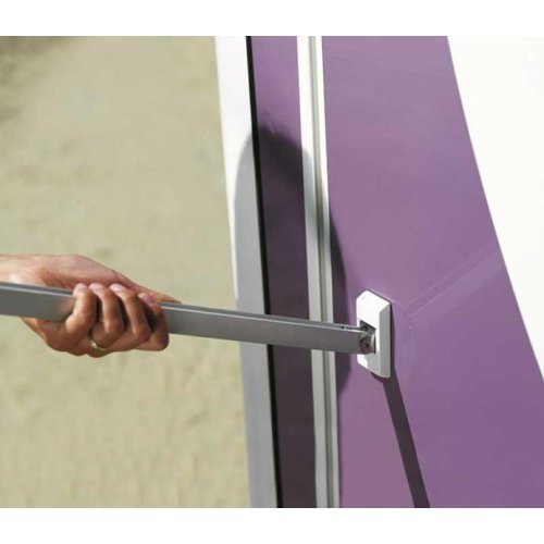 Awning Prostor 600 3,75m Grey Waves, silver