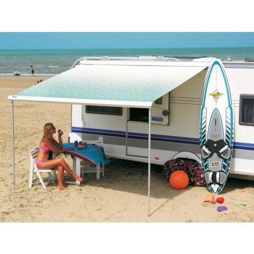 Awning Prostor 600 4,50m Blue Waves, silver
