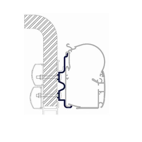 Adapter Hymer, Hobby Van for Prostor 400/500 5,50m rail