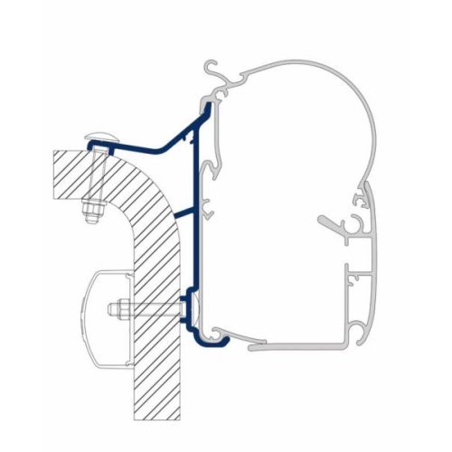 Adapter for Prostor 500, 4 single slabs, Hymer, Eriba