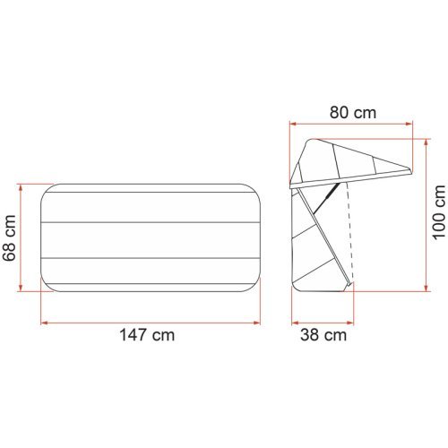 Luggage box for bike rack - Ultra Box 360