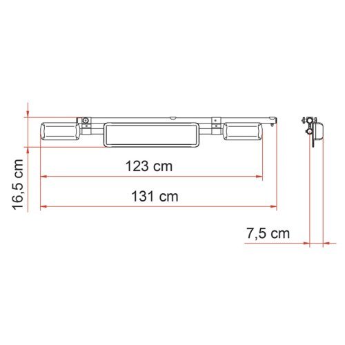 Licence Plate Carrier Aluminum License Plate Lights, Black