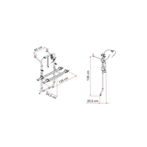 Carry Bike Camping Bus Mercedes Series - Mercedes Vito 1996 - 2003 - Silver