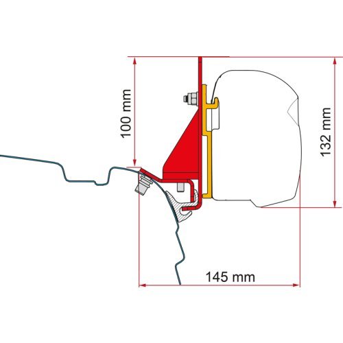 Awning adapter F45 for T5/T6