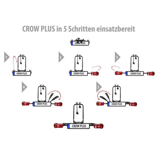 EUFAB bike carrier CROW PLUS expandable