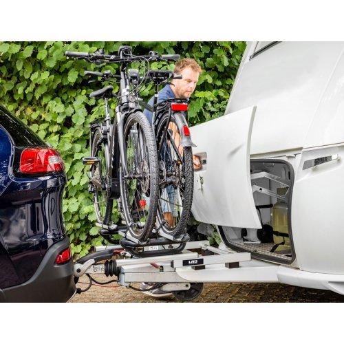 LAS BC260 bike carrier for caravan drawbar, 2 bikes