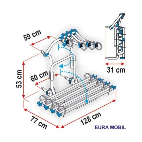 Additional rail Rail Quick 128 Blue
