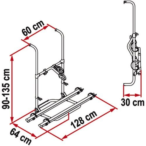 Rear carr.Carry Bike Pro Hymer f. 2wheels fr.mod.08