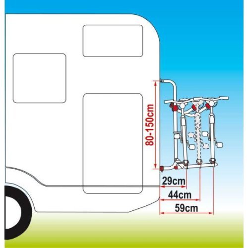 Rear carrier Carry Bike UL for 2 bicycles