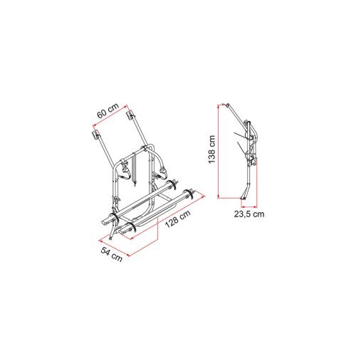 Bicycle rack tailgate VW T4 Carry Bike - Pro