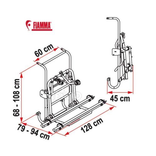 Rear carrier Carry Bike Lift 77 for 2 bicycles