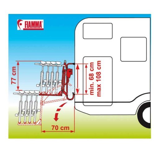 Rear carrier Carry Bike Lift 77 for 2 bicycles
