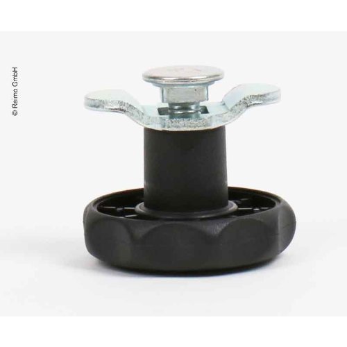 Bolted fitting with plate nut, clamping area