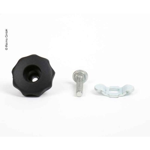 Bolted fitting with plate nut, clamping area