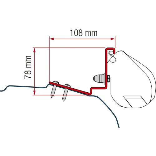 Awning adapter for F35 Pro Dreamer