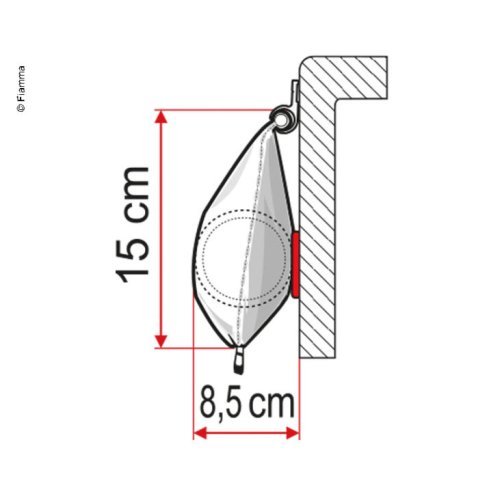 Caravan awning Fiamma Caravanstore 255, Royal Grey