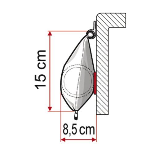 Caravan awning Fiamma Caravanstore 190, Royal Grey