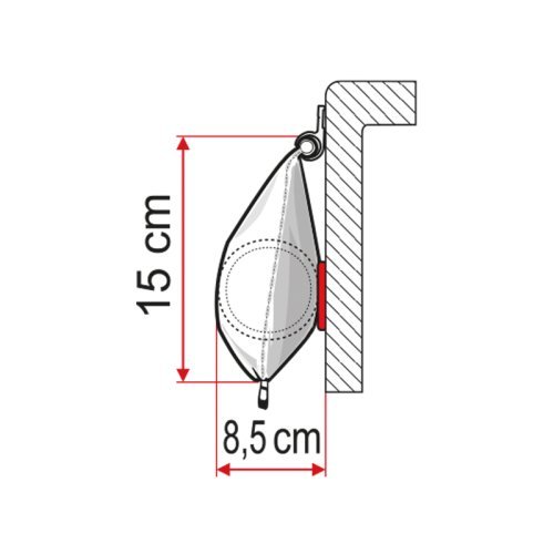 Caravan awning Fiamma Caravanstore 550 XL, Royal Grey