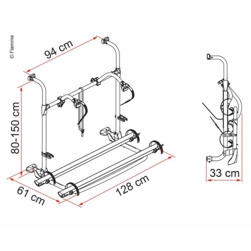 Rear carrier Carry Bike Pro Autotrail, max. load 40kg