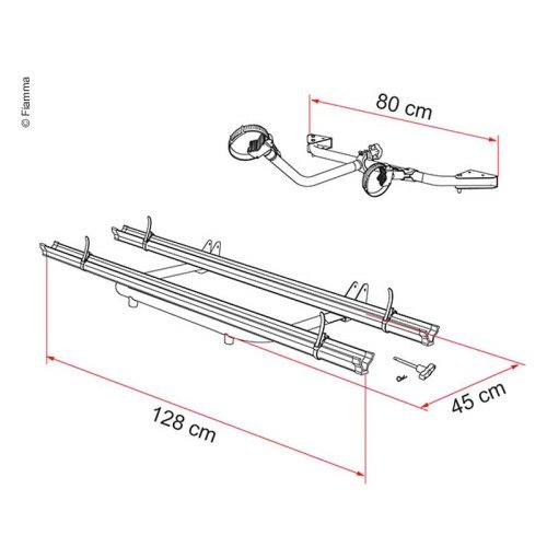 Fiamma Bike Rack GARAGE STANDARD for 2/max. 3 Bikes (Max. 50kg)