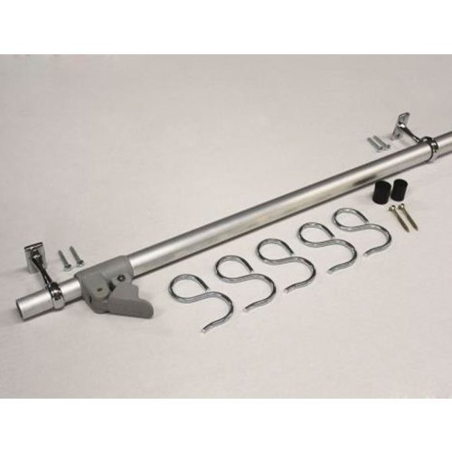 Clothes rail for rear garage