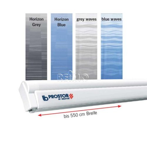 Awning Prostor 500, 3,5m, silver case , cloth Horizon Grey