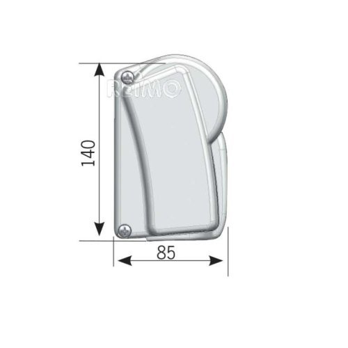 Awning Prostor 500, 3,5m, case white, cloth Horizon Grey