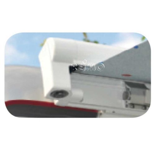 Awning Prostor 550*4,5m, case white, cloth Grey Waves