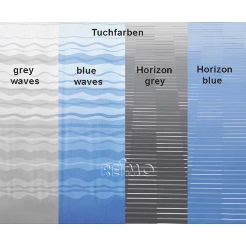 Awning Prostor 600*3,75m case silver, cloth Horizon blue