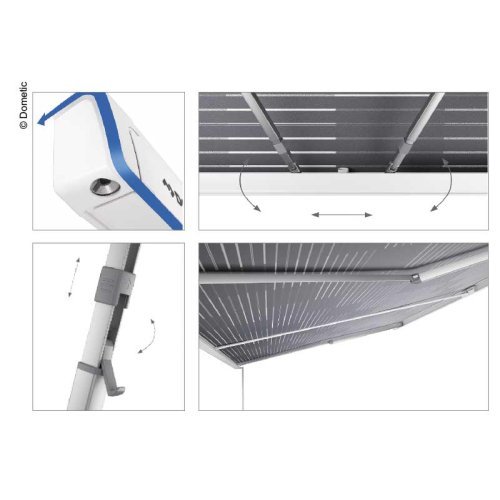Perfect Wall 1100 3,5m case white cloth: horizon grey