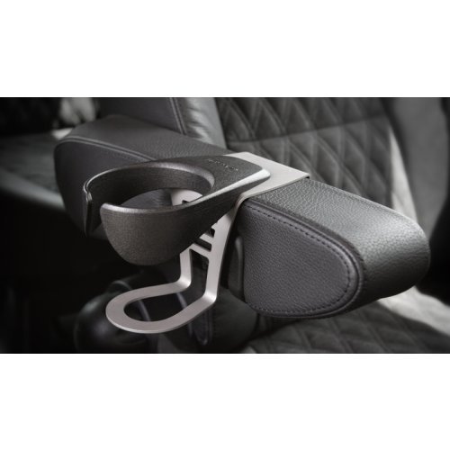 CUP-IN Cupholder for VW T5/T6 + Mercedes V-Class Color: Titanium matt