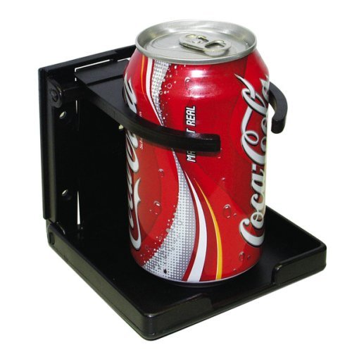 Cup holder deluxe, black, adjustable
