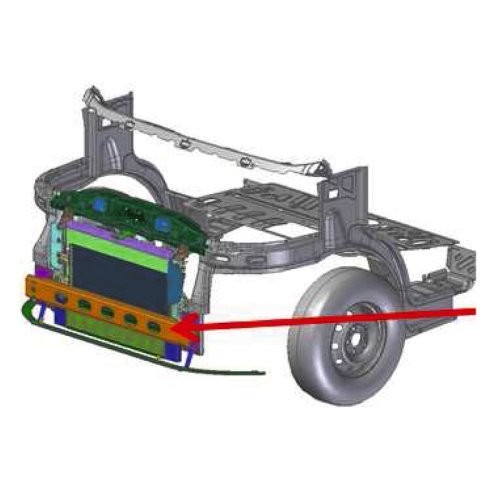 Additional element "Short Crashbox" for Fiat Ducato 2014