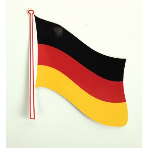 Flag sticker Germany pack of 2, 145 x 125 mm