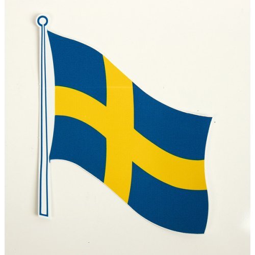 Flag sticker Sweden pack of 2, 145 x 125 mm