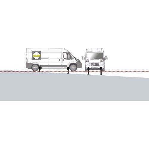 Autolift for vehicles up to 5 tons - With 4 lifting supports