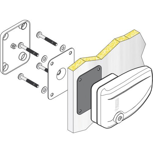 Door lock outside Safe Door white