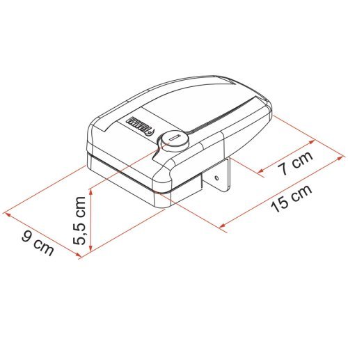 Door lock Safe Door Frame, 3 pieces in set black