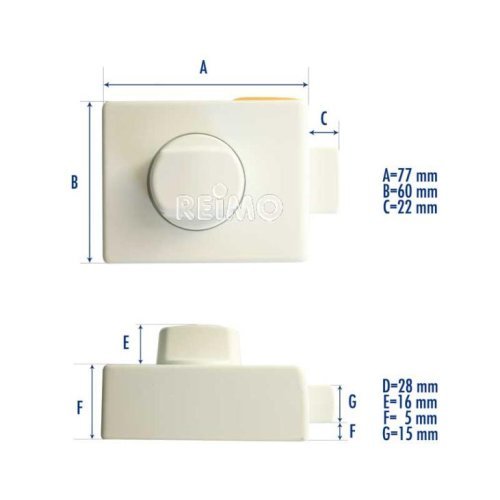 Door locking device Additional lock 5xsynchronous locking, structure