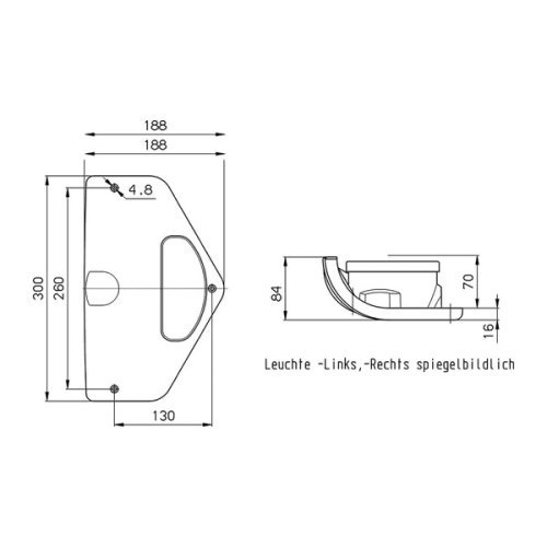 Blink brake tail light - Left
