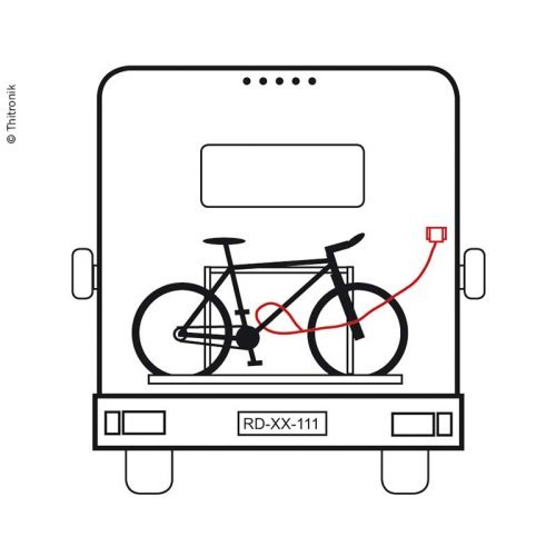 Radio cable loop - 5 m - White