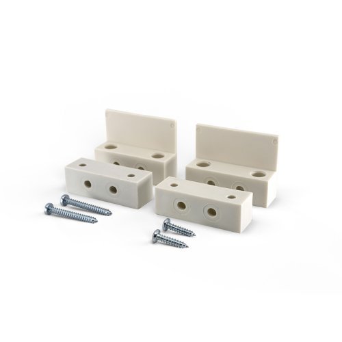 Mounting adapter for radio contacts set of 2, white