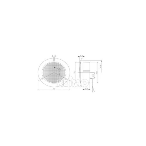 LED turn signal, 12V, 3/W, yellow IP 67 500mm cable