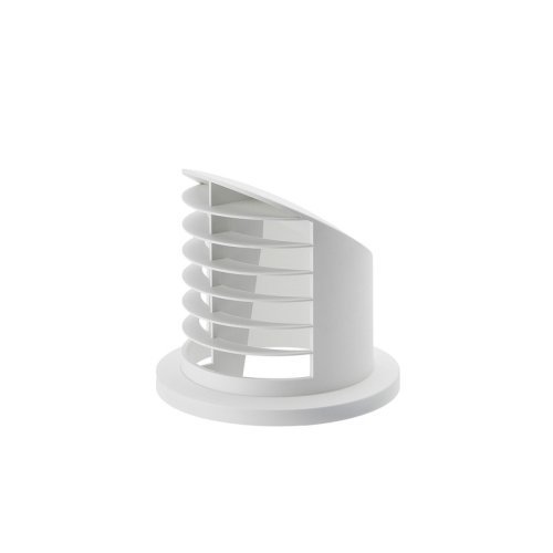 High air vents 90° for auxiliary heating. Airtronic D2, Ø50/60mm, white