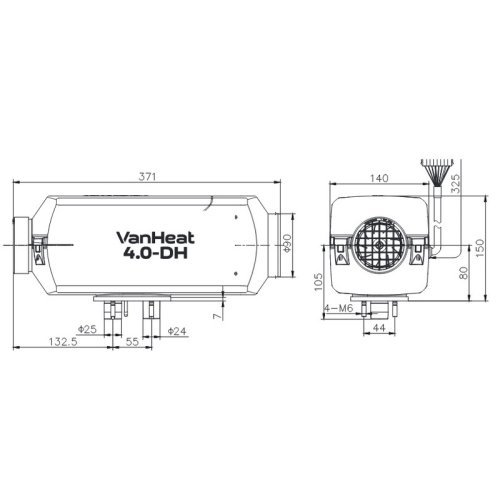 VanHeat 4.0-DH diesel parking heater - 4 KW