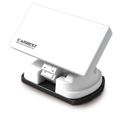 SNIPE III flat antenna with auto-skew, fully automatic, color: white