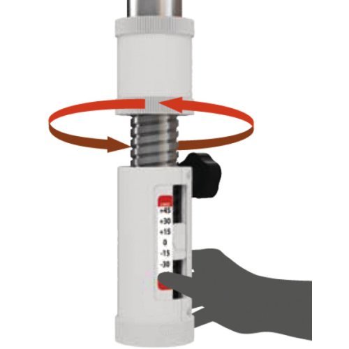 Manual flat antenna CaMP39, SKEW & single LNB