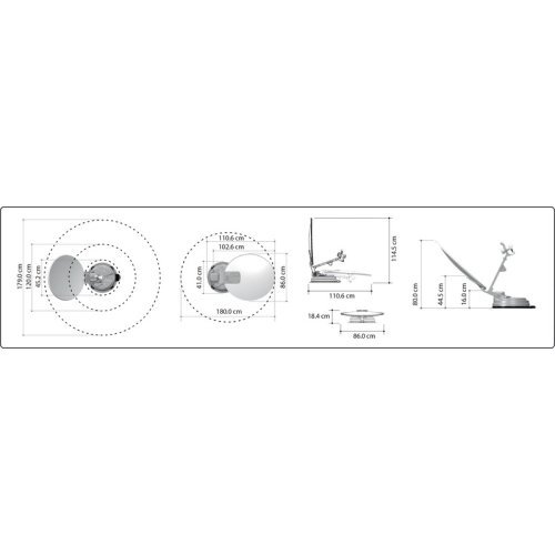 85 cm Automatic Roofmounted Satellite System X85 Twin + Skew