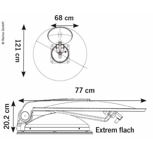 Automatic satelittes system Travelsat 68 Hotbird